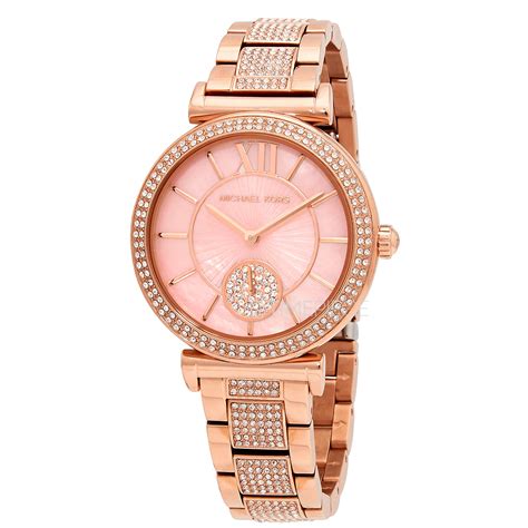 michael kors mk4617|Michael Kors Abbey Quartz Crystal Pink Dial Ladies Watch MK4617.